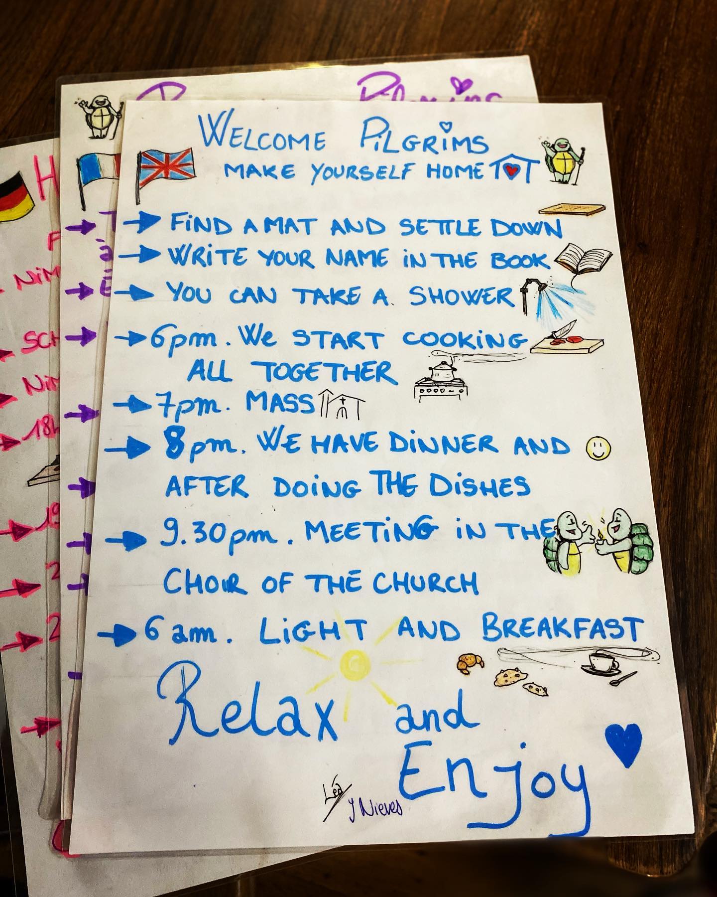 Menu Grañón Albergue